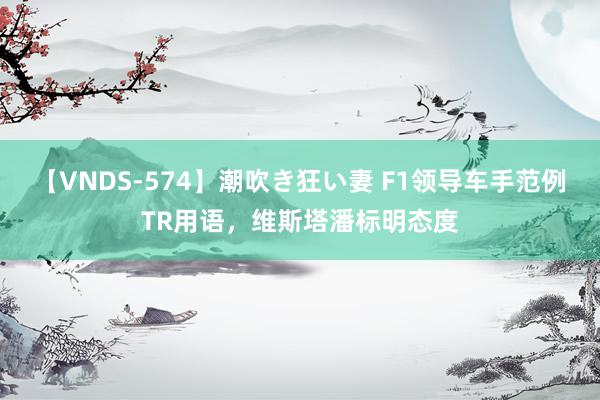 【VNDS-574】潮吹き狂い妻 F1领导车手范例TR用语,维斯塔潘标明态度