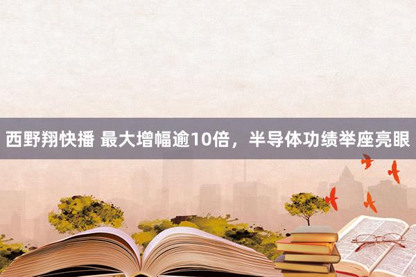 西野翔快播 最大增幅逾10倍,半导体功绩举座亮眼